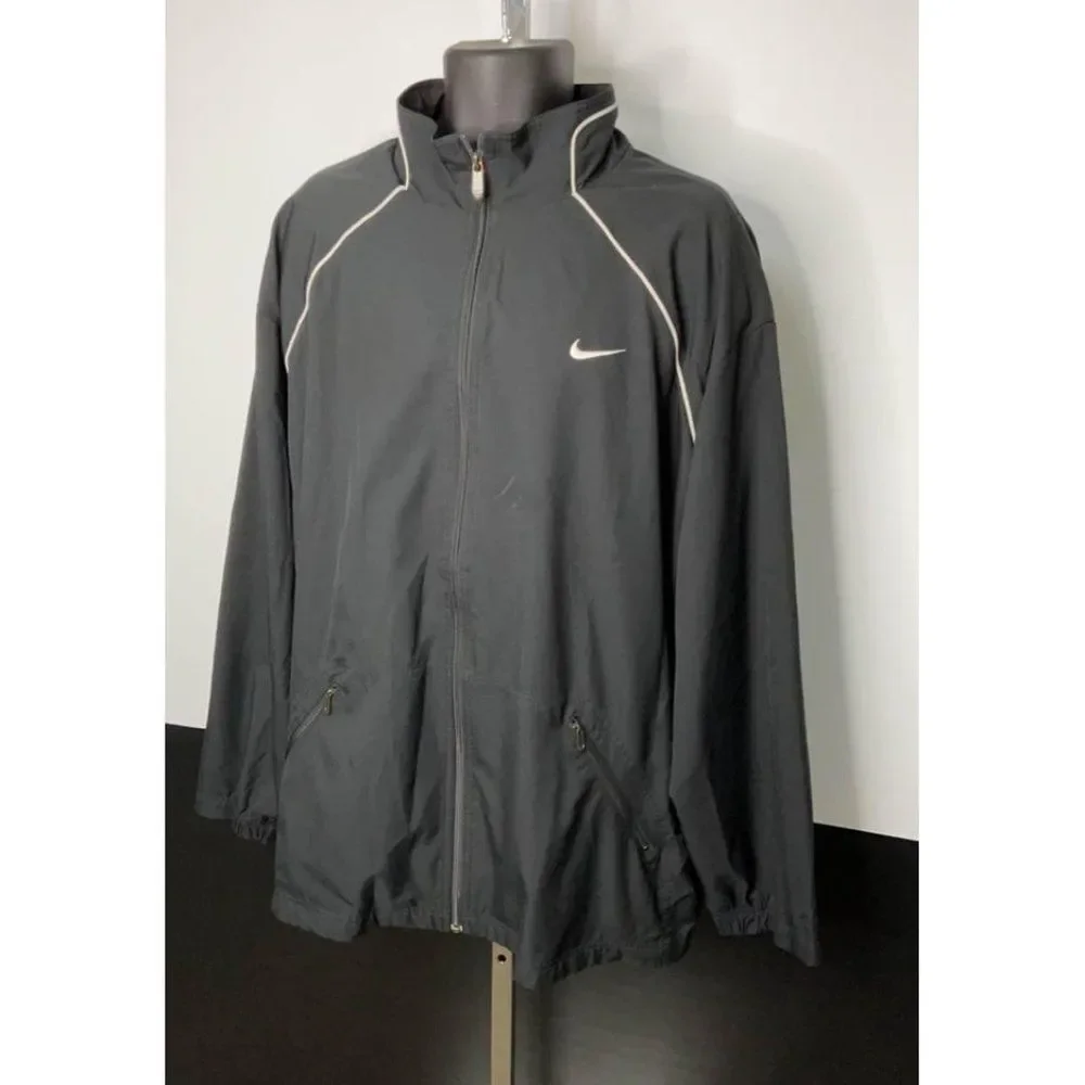 XXL 2XL Nike Jacket Black Mens Small Marks On Front_4